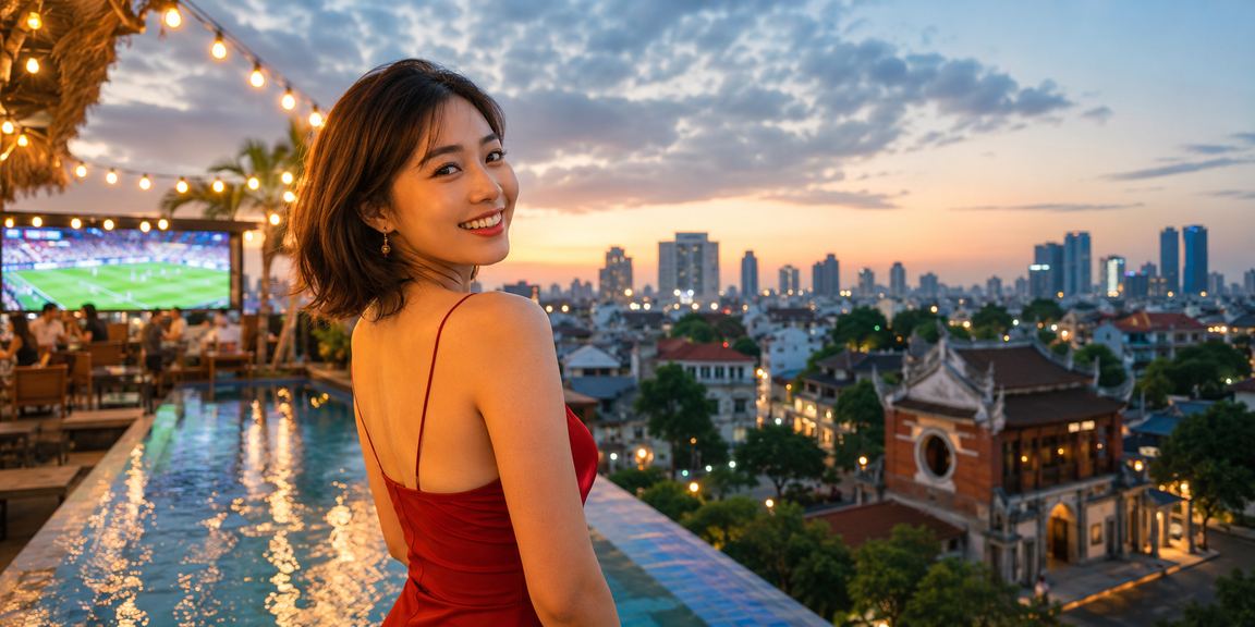 Người hâm mộ bóng đá tại Hà Nội xem kèo thể thao trực tuyến buổi tối