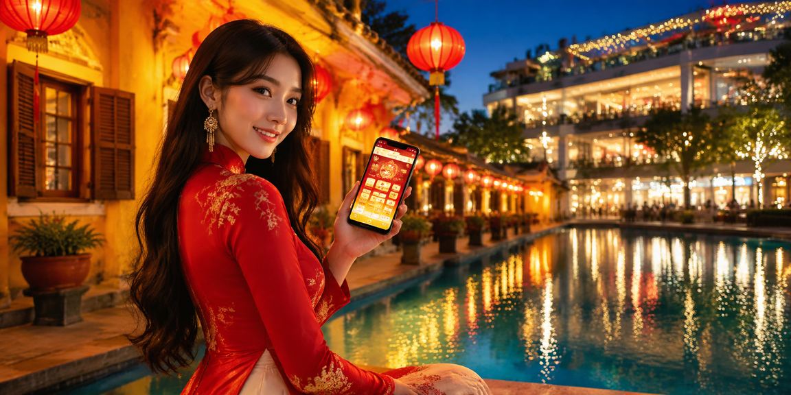 Người chơi sử dụng app casino tại Hội An với giao diện hiện đại